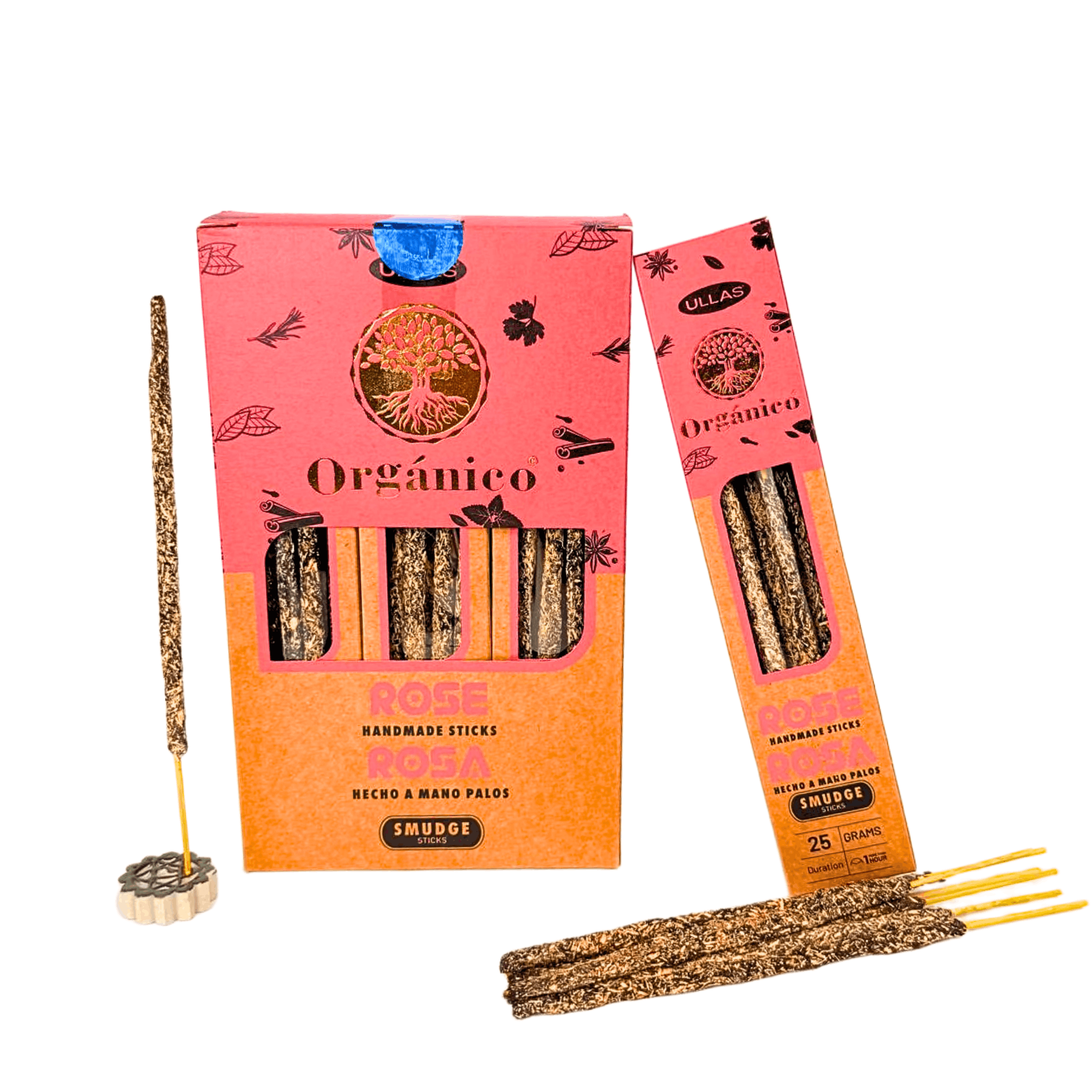 Ullas biologico rosa smudge stick-25g